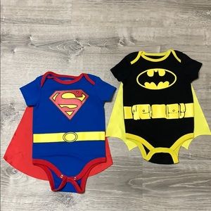 EUC Baby Super Hero Onesies 3-6 mo
